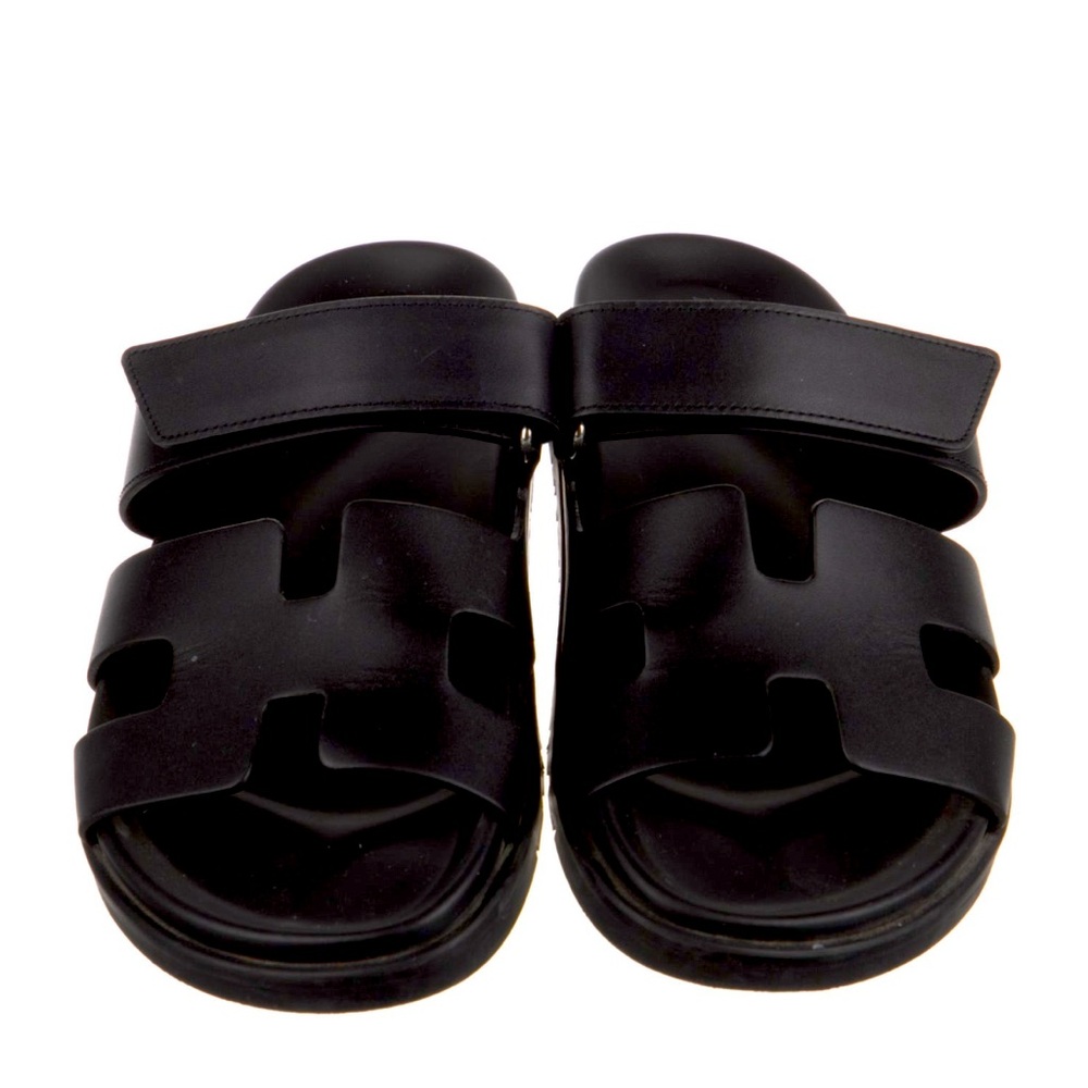 Black Hermes Chypre sandal size 38